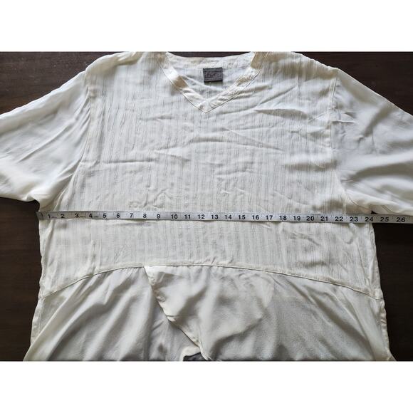 Nwt Exotic women's Boho Bali ivory pants and tunic top outfit set OS - Picture 7 of 13